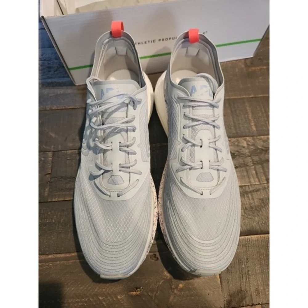 APL Mens 11.5 Streamline Running Shoes Plaster Gray Speckle Athletic Sneaker NWT